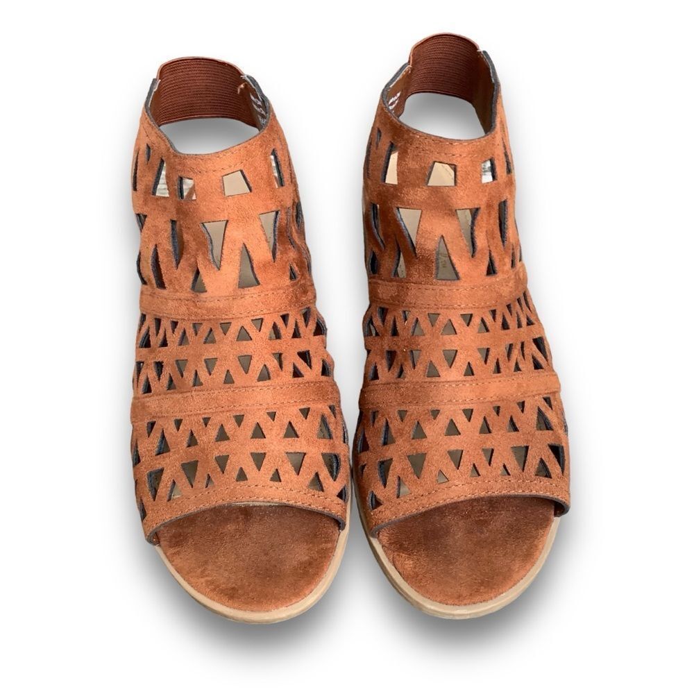 American Eagle Aztec Southwestern Cutout boho Heeled Sandals Women’s size 7 - Picture 4 of 13